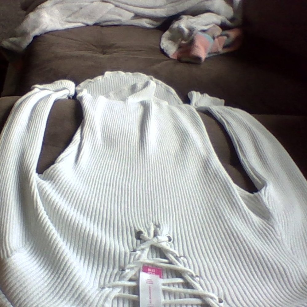 cute winter white shirt brand new